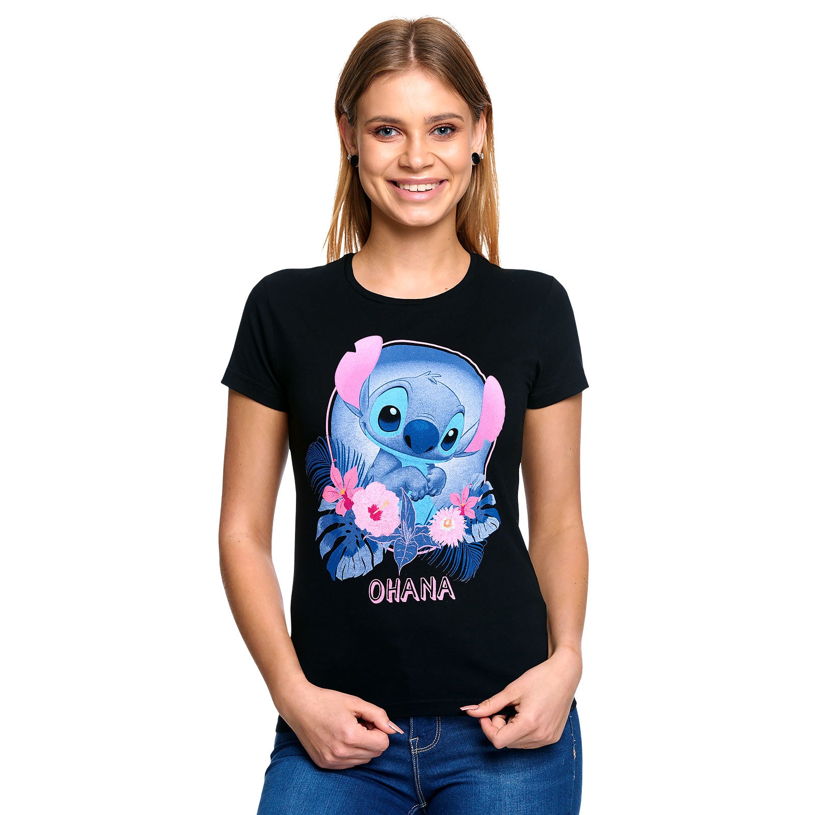 Image produit Lilo & Stitch - Ohana T-shirt pour femmes noir