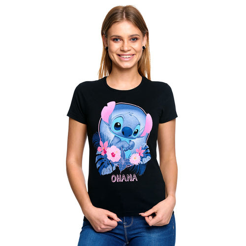 Image produit Lilo & Stitch - Ohana T-shirt pour femmes noir