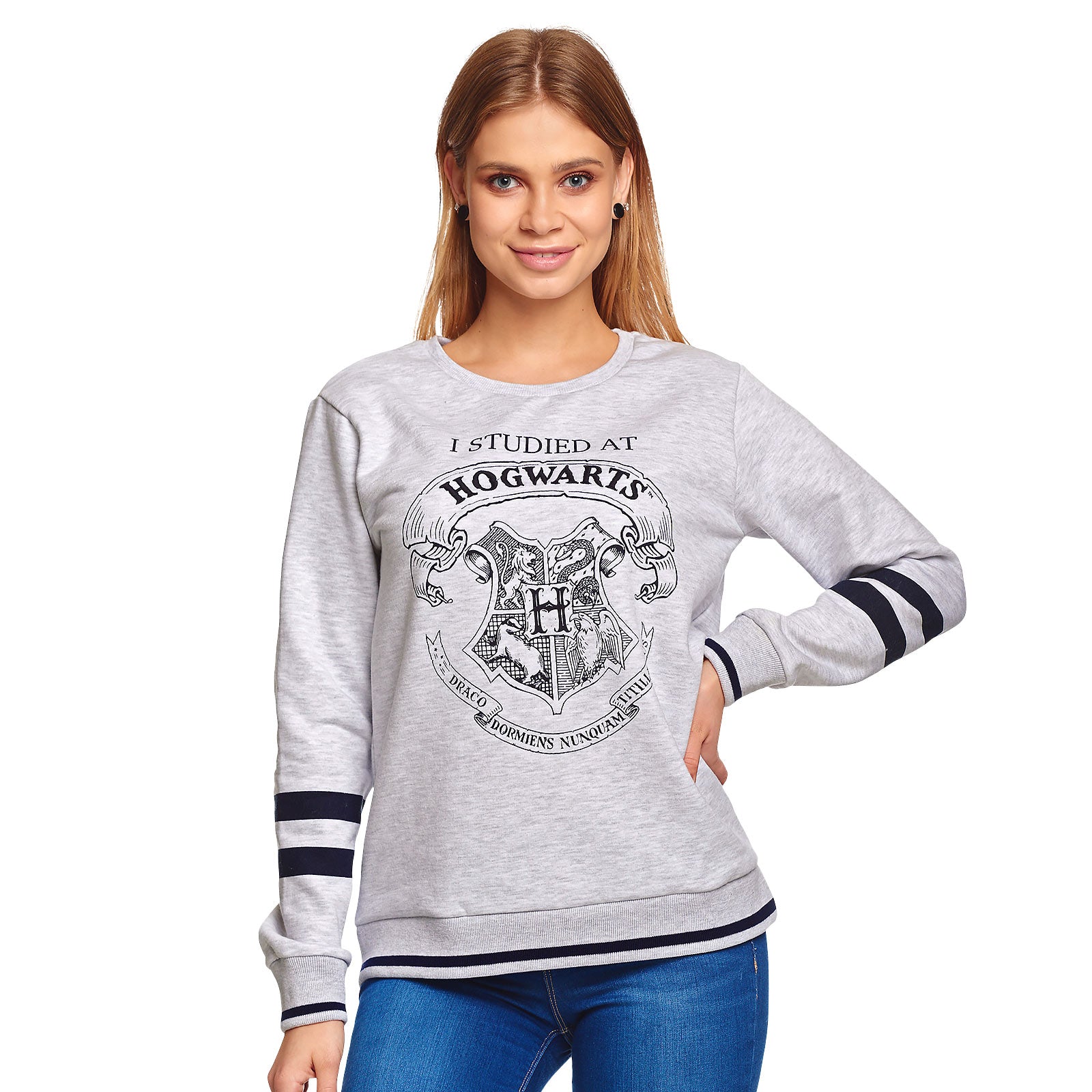 Image produit Harry Potter - J'ai étudié à Poudlard Pull pour femmes gris