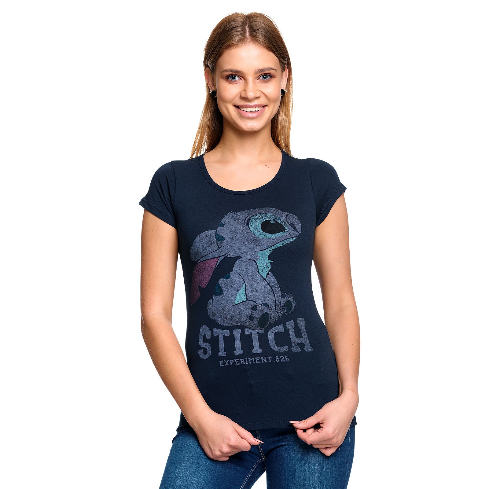 Image produit Lilo & Stitch - T-shirt Stitch pour femmes bleu
