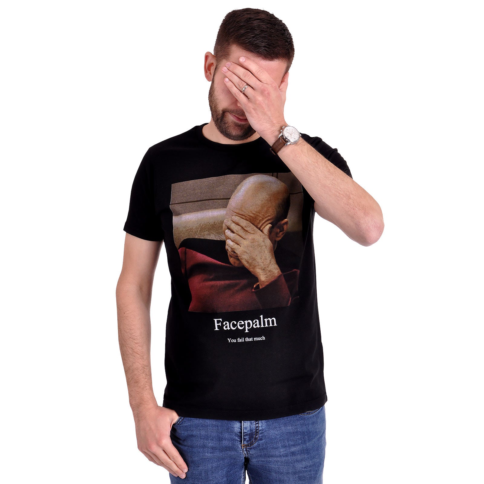 Image produit Star Trek - T-shirt Picard Facepalm noir