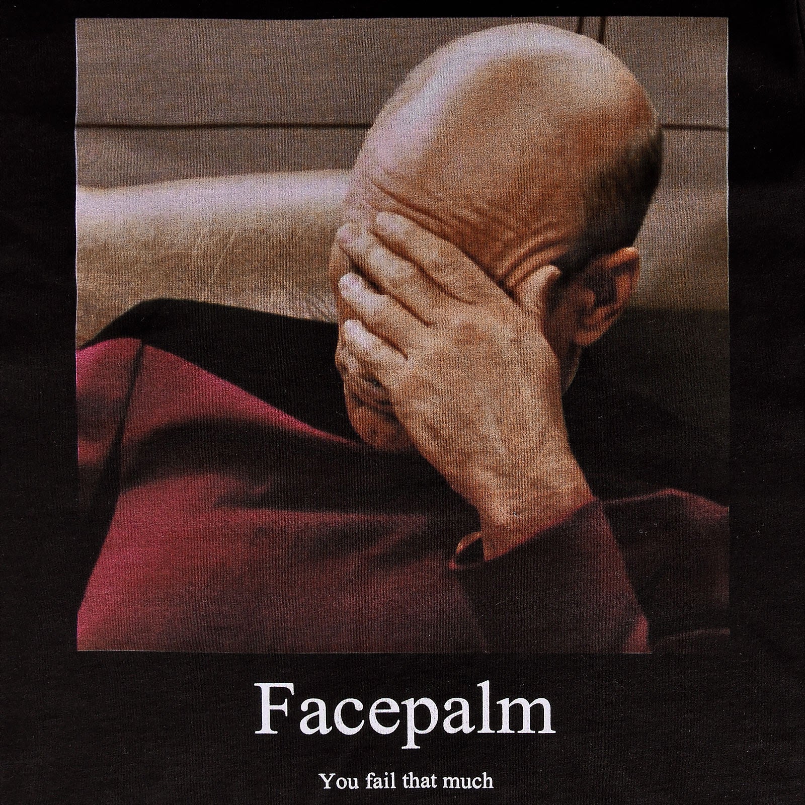 Image produit Star Trek - T-shirt Picard Facepalm noir