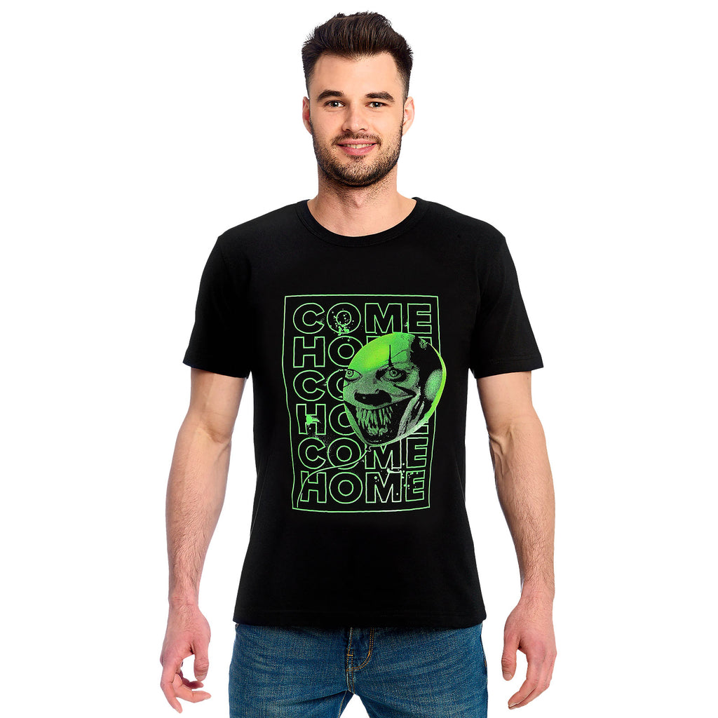 Image produit Stephen King's ÇA - T-shirt noir Come Home Glow in the Dark