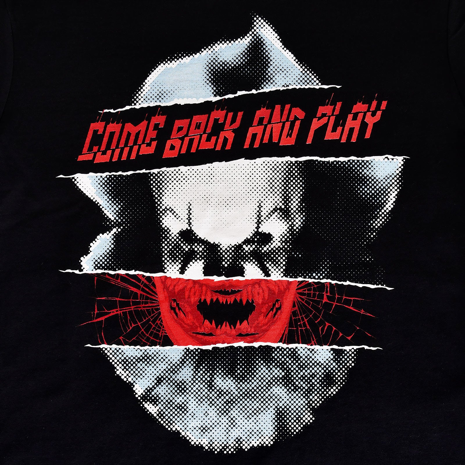 Image produit Stephen King's Ça - T-Shirt Pennywise Come Back and Play