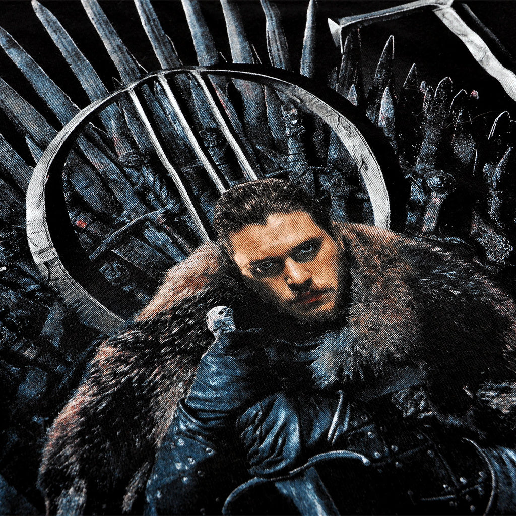 Image produit Game of Thrones - Jon Snow Pour Le Trône T-shirt noir