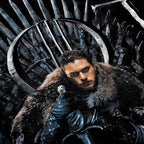 Image produit Game of Thrones - Jon Snow Pour Le Trône T-shirt noir