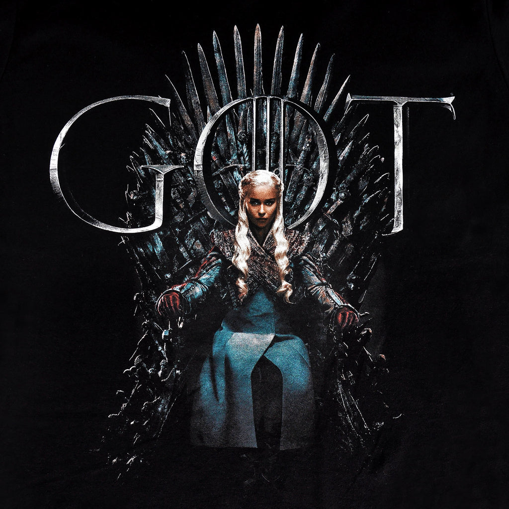 Image produit Game of Thrones - T-shirt Daenerys For The Throne noir