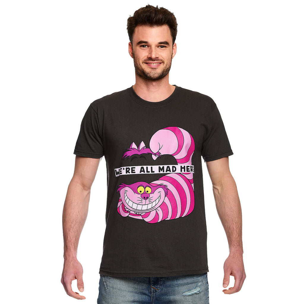 Image produit Alice au Pays des Merveilles - T-Shirt Gris Cheshire Cat All Mad Here