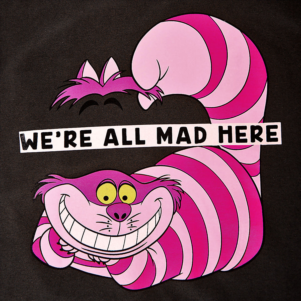 Image produit Alice au Pays des Merveilles - T-Shirt Gris Cheshire Cat All Mad Here