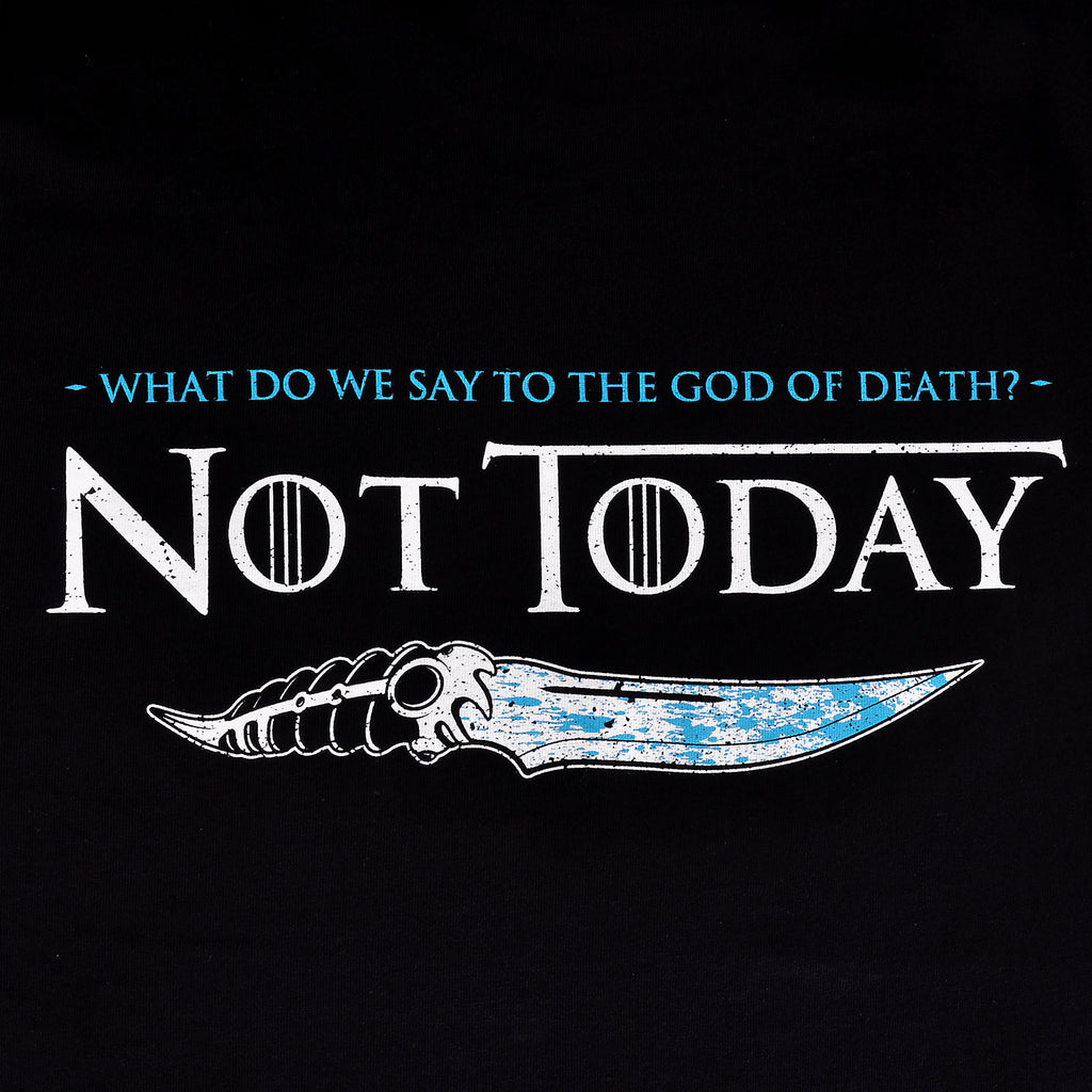 Image produit T-shirt Not Today pour les fans de Game of Thrones Noir