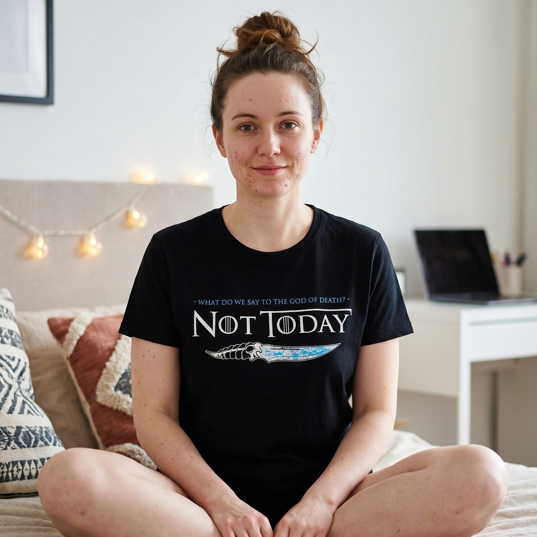 Image produit T-shirt Not Today pour les fans de Game of Thrones Noir