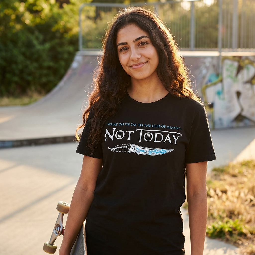 Image produit T-shirt Not Today pour les fans de Game of Thrones Noir