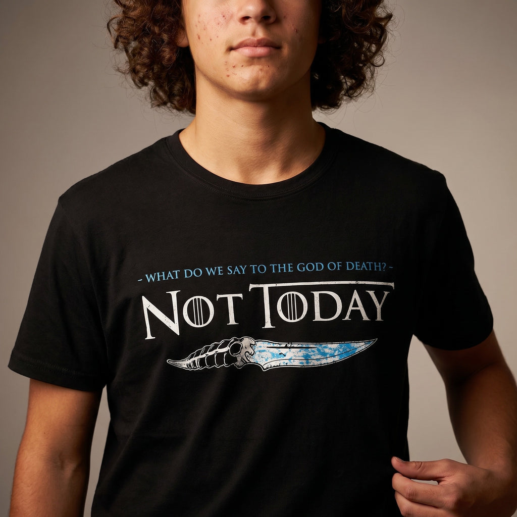 Image produit T-shirt Not Today pour les fans de Game of Thrones Noir