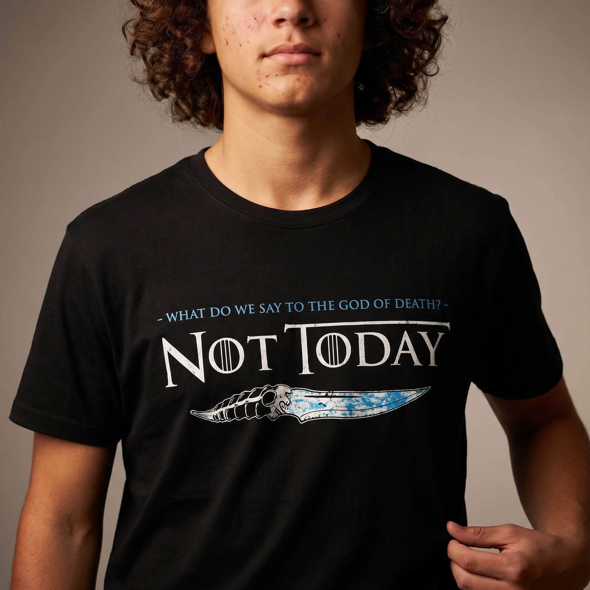 Image produit T-shirt Not Today pour les fans de Game of Thrones Noir