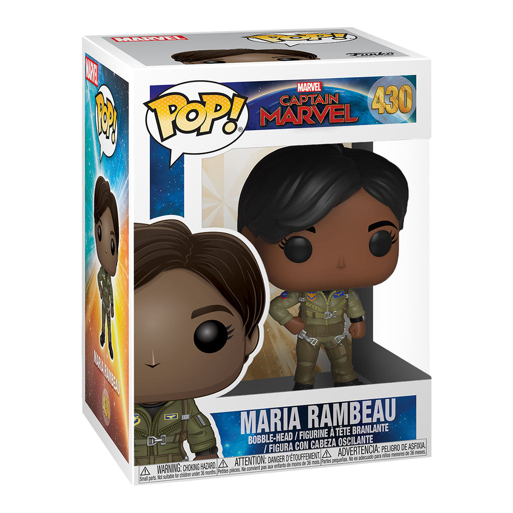 Image produit Captain Marvel - Maria Rambeau figurine Funko Pop à tête branlante
