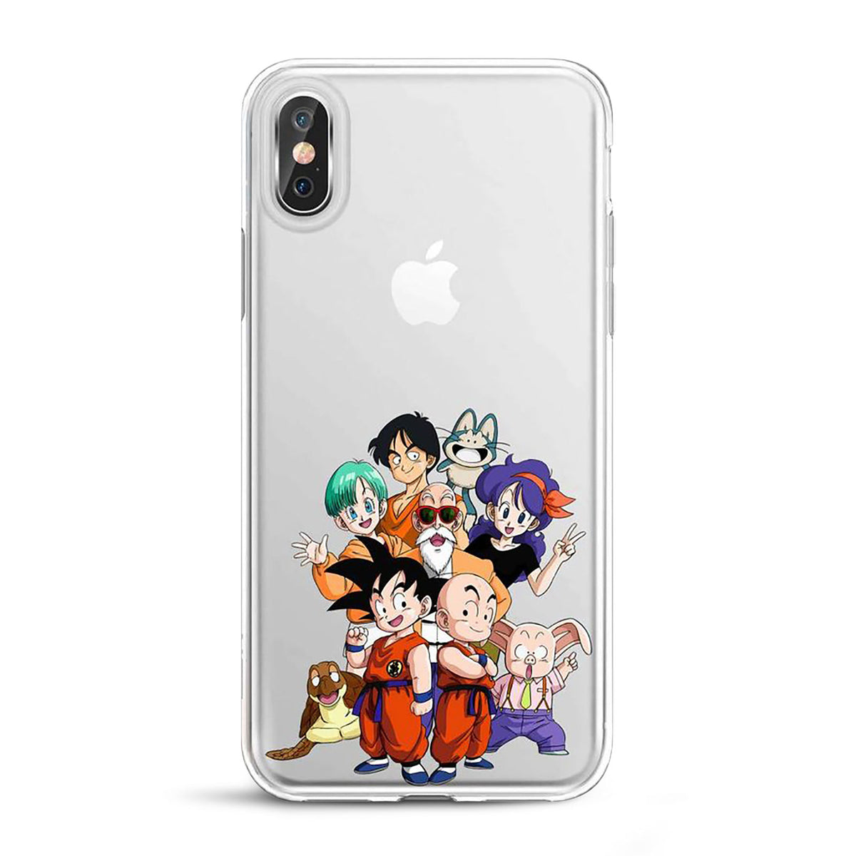 Image produit Dragon Ball - Personnages iPhone X / XS Coque en silicone transparent