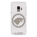 Image produit Game of Thrones - Coque Samsung Galaxy S9 Silicone Blanc avec Blason Stark