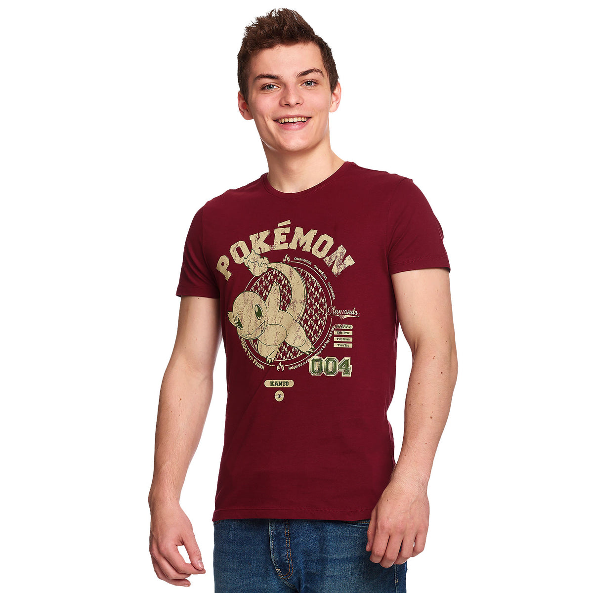 Image produit Pokemon - T-shirt Charmander rouge