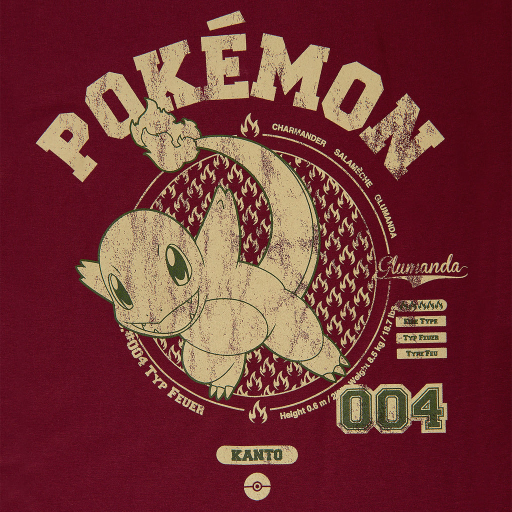 Image produit Pokemon - T-shirt Charmander rouge