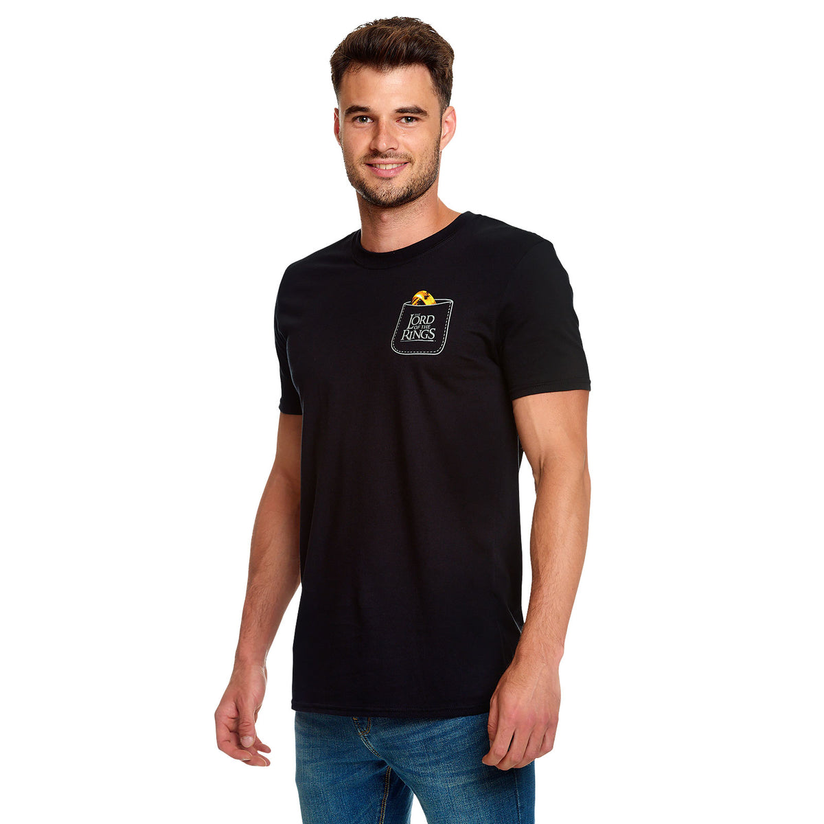 Image produit Seigneur des Anneaux - Le Un Anneau Pocket T-Shirt noir