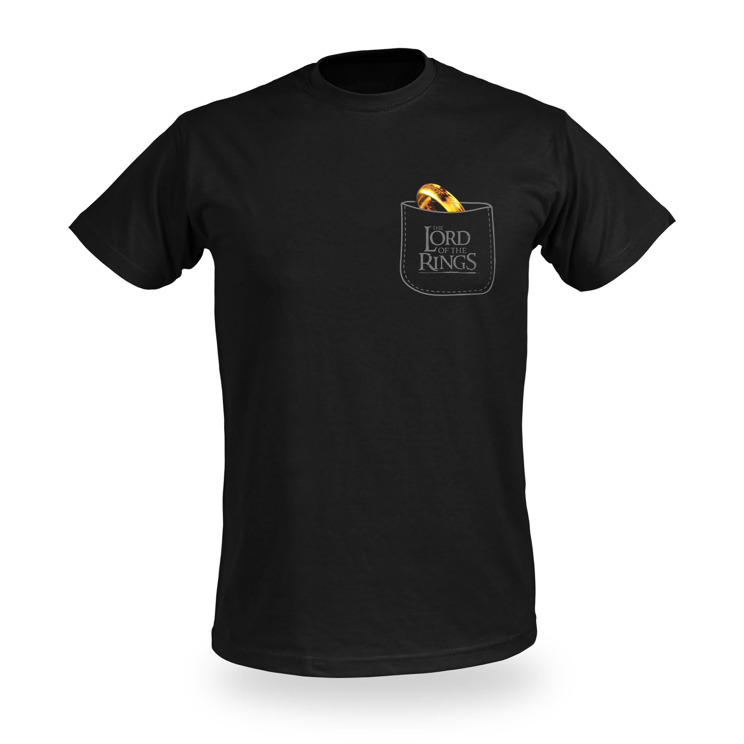 Image produit Seigneur des Anneaux - Le Un Anneau Pocket T-Shirt noir