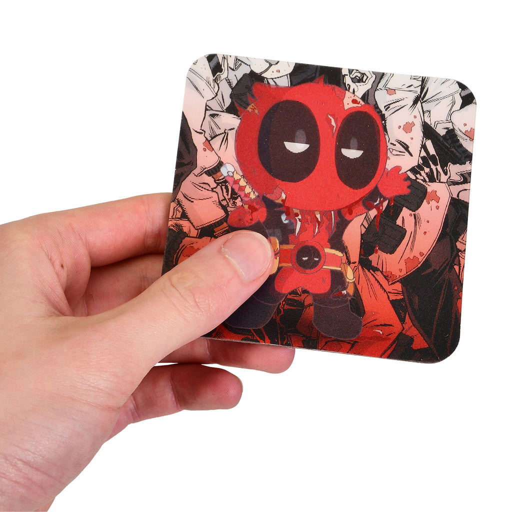 Image produit Set de 4 sous-verres 3D Deadpool