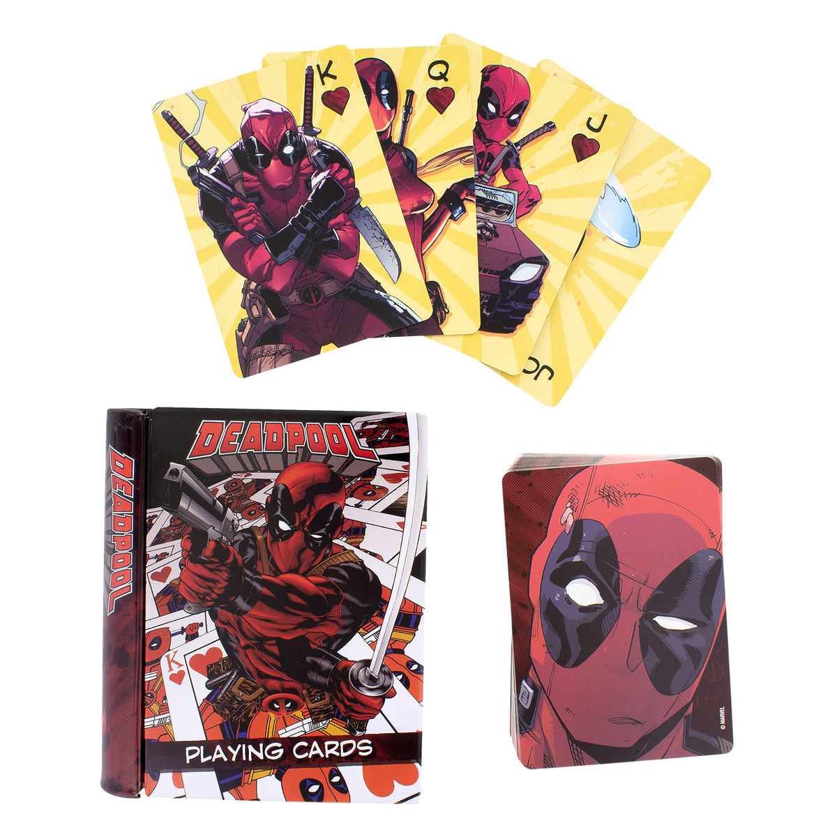 Image produit Cartes à jouer Deadpool dans une boîte métallique