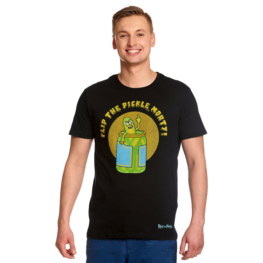 Image produit Rick et Morty - T-shirt Flip the Pickle noir