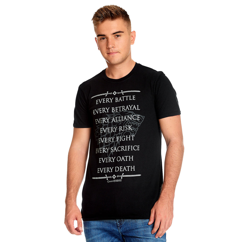 Image produit T-shirt Stark For The Throne noir - Game of Thrones