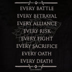 Image produit T-shirt Stark For The Throne noir - Game of Thrones