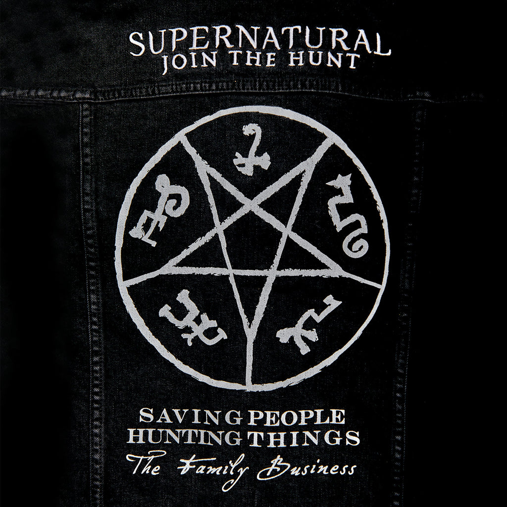 Image produit Supernatural - Veste en jean piège du diable pour femmes noir
