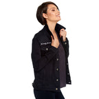 Image produit Supernatural - Veste en jean piège du diable pour femmes noir