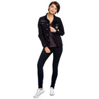 Image produit Supernatural - Veste en jean piège du diable pour femmes noir