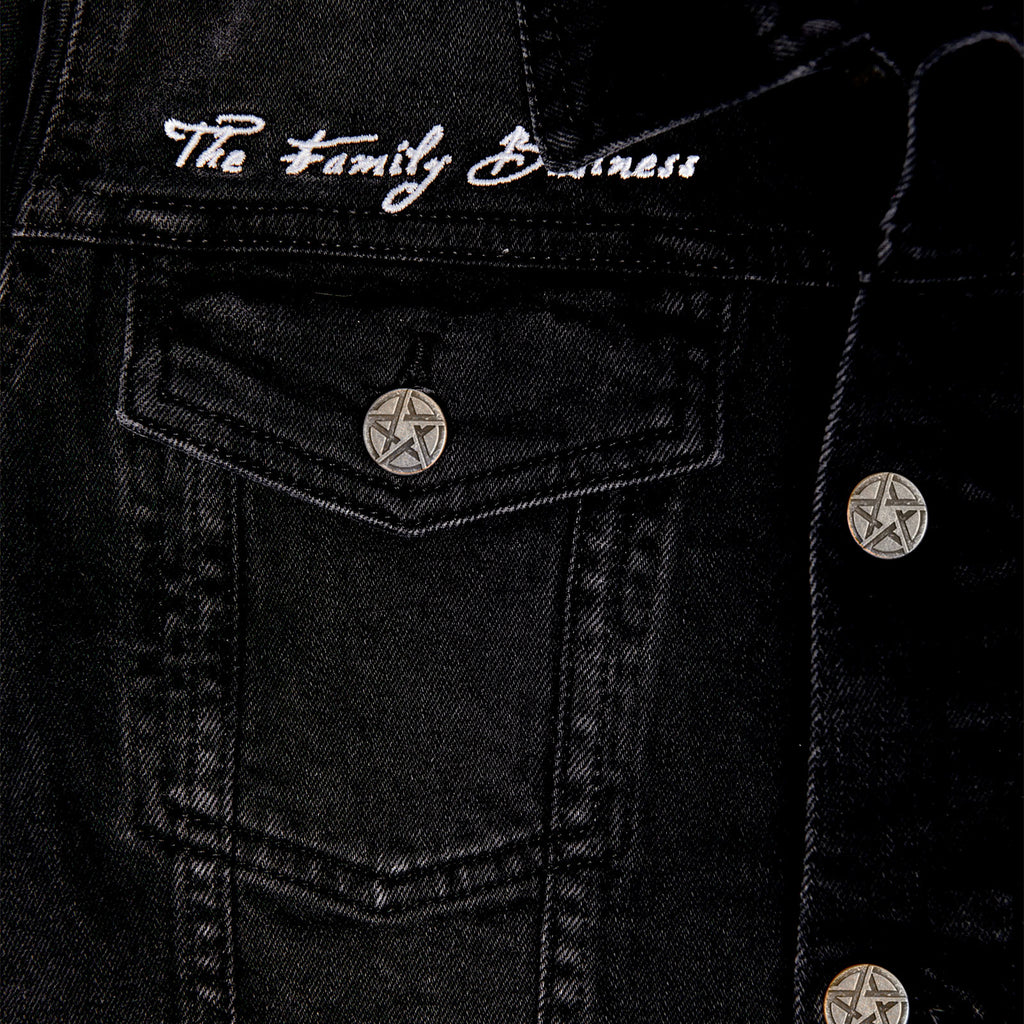 Image produit Supernatural - Veste en jean piège du diable pour femmes noir