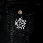 Image produit Supernatural - Veste en jean piège du diable pour femmes noir