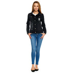 Image produit Harry Potter - Veste en jean Carte des Maraudeurs pour femmes noire