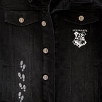 Image produit Harry Potter - Veste en jean Carte des Maraudeurs pour femmes noire