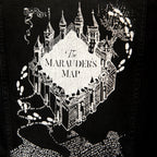 Image produit Harry Potter - Veste en jean Carte des Maraudeurs pour femmes noire