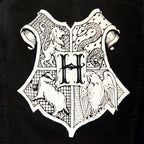 Image produit Harry Potter - Veste en jean blason de Poudlard noir