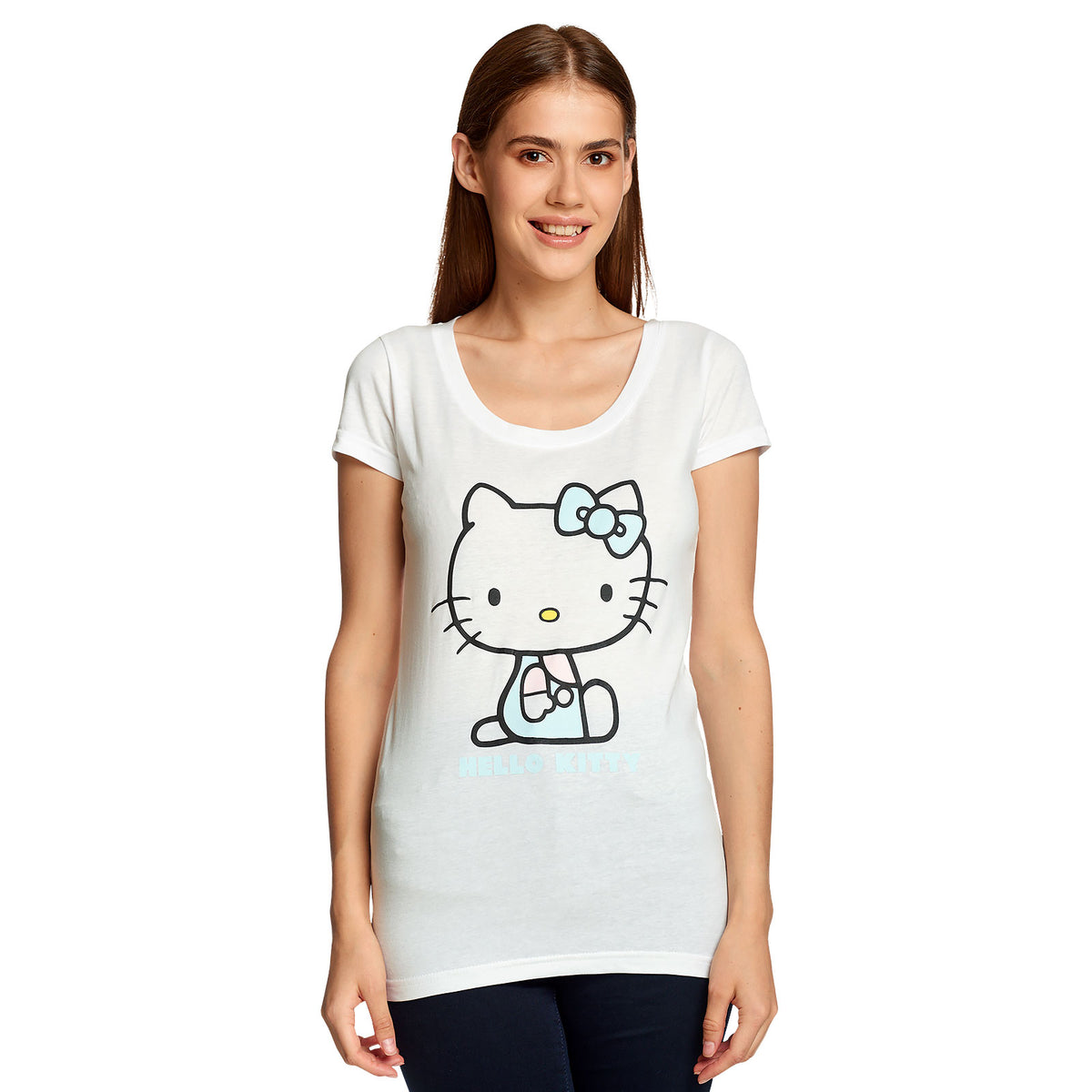Image produit Hello Kitty - T-shirt Pastel Kitty pour femmes blanc
