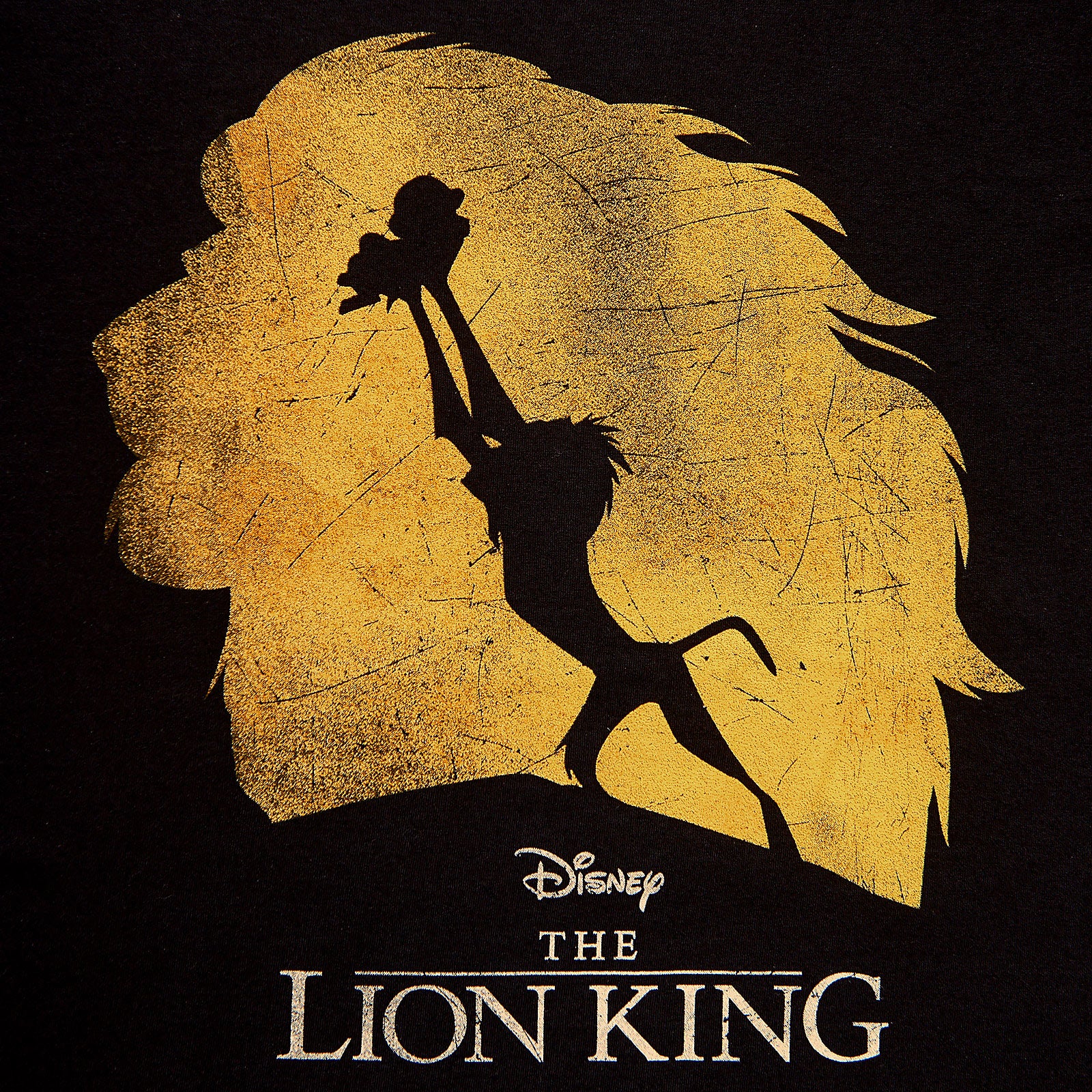 Image produit Le Roi Lion - T-shirt Silhouette noir