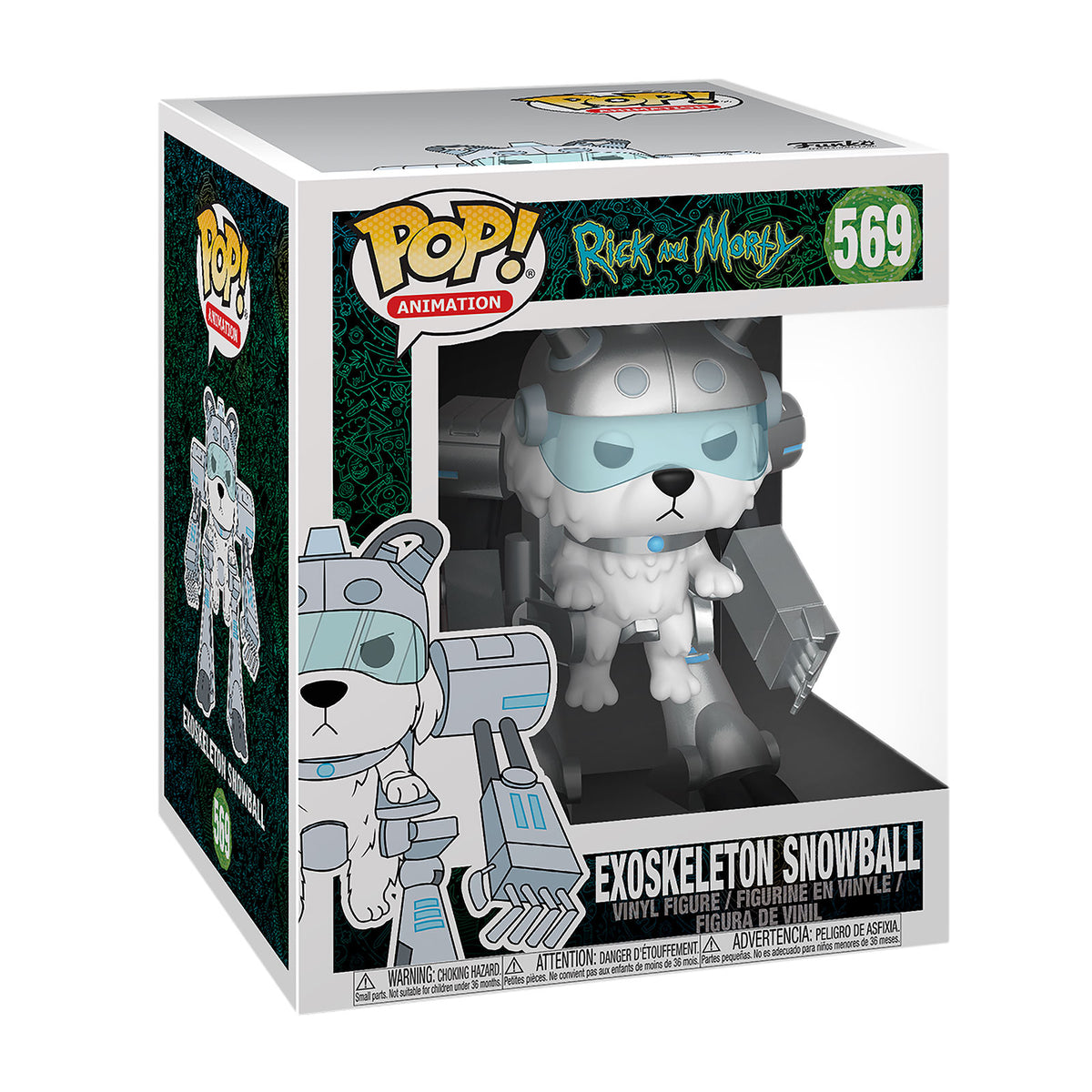Image produit Rick and Morty - Boule de neige exosquelette Figurine Funko Pop 14 cm