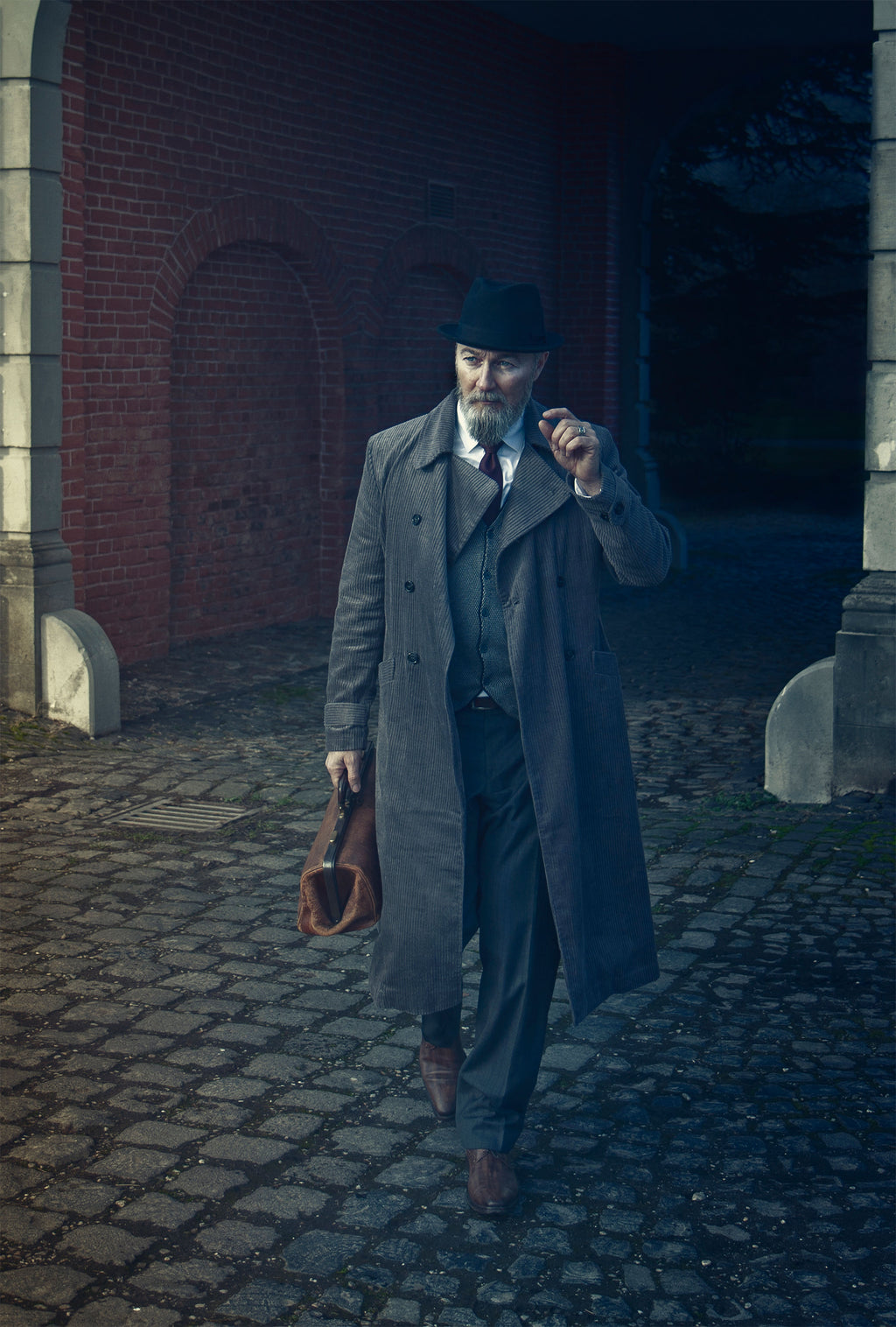 Image produit Manteau de professeur gris
