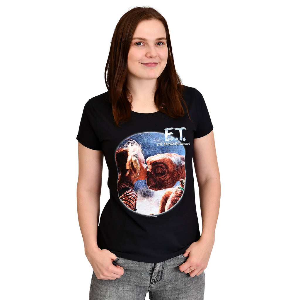Image produit T-shirt femme E.T. et Gertie noir