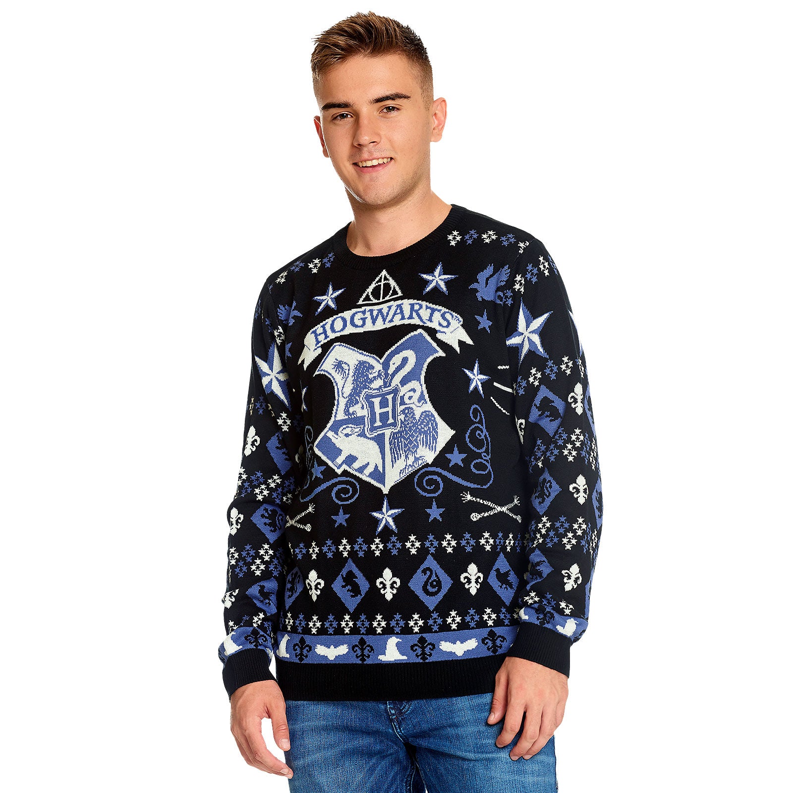 Image produit Harry Potter - Pull tricoté avec blason de Poudlard