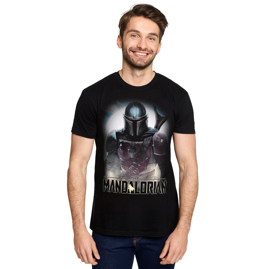 Image produit T-shirt noir The Mandalorian Fighter - Star Wars