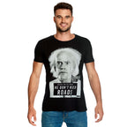 Image produit Retour vers le futur - T-shirt noir Doc Brown Nous n'avons pas besoin de routes