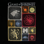 Image produit Game of Thrones - T-shirt noir blasons des maisons