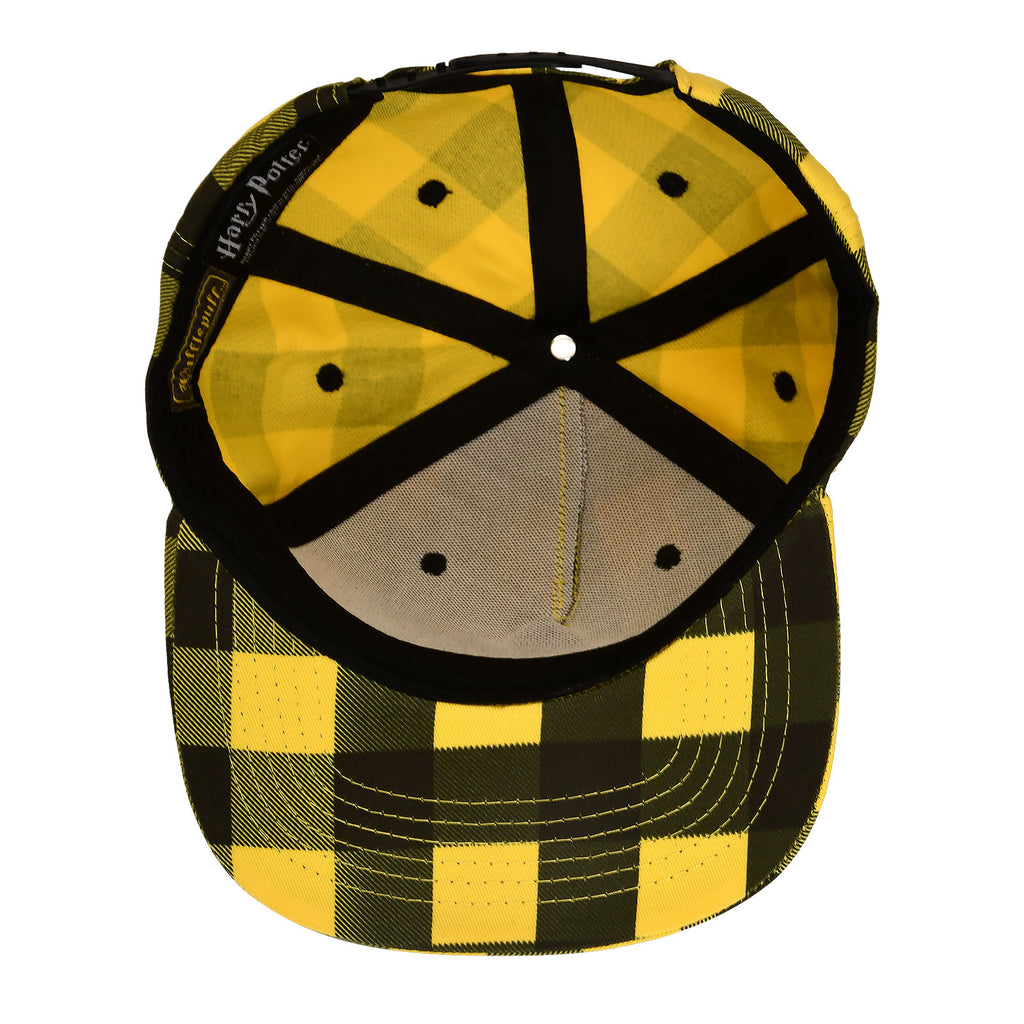 Image produit Harry Potter - Casquette Snapback à carreaux blason Hufflepuff