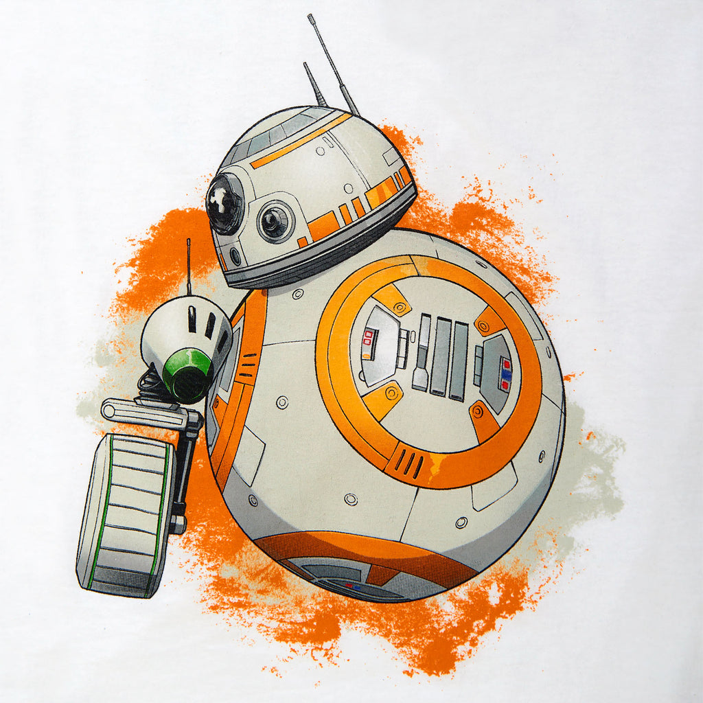 Image produit Star Wars - T-shirt Femme Rolling Droids Blanc